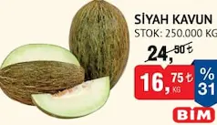 SİYAH KAVUN KG SİYAH KAVUN KG